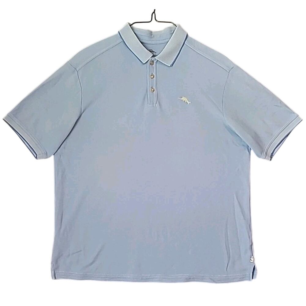 Tommy Bahama IslandZone Polo Men’s XL Blue Supima Cotton
